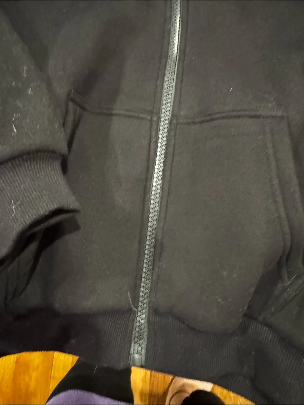 Comfort kids Black Zip-Up Hoodie Sweater